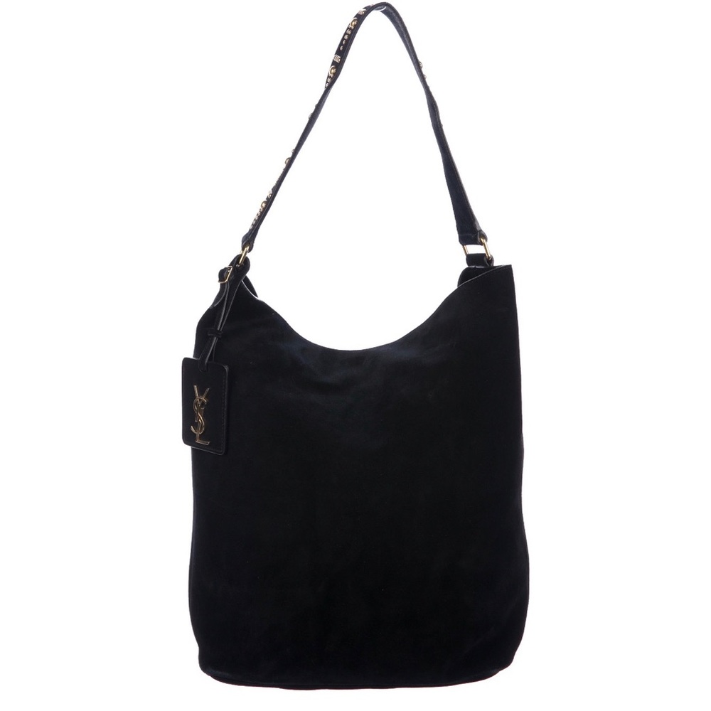 Saint Laurent Studded Suede Hobo